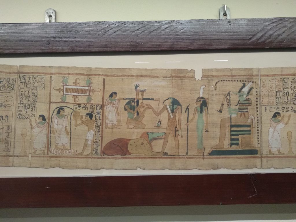 qué ver en el Museo Egipcio del Cairo por libre - Papiro del Juicio de Osiris
