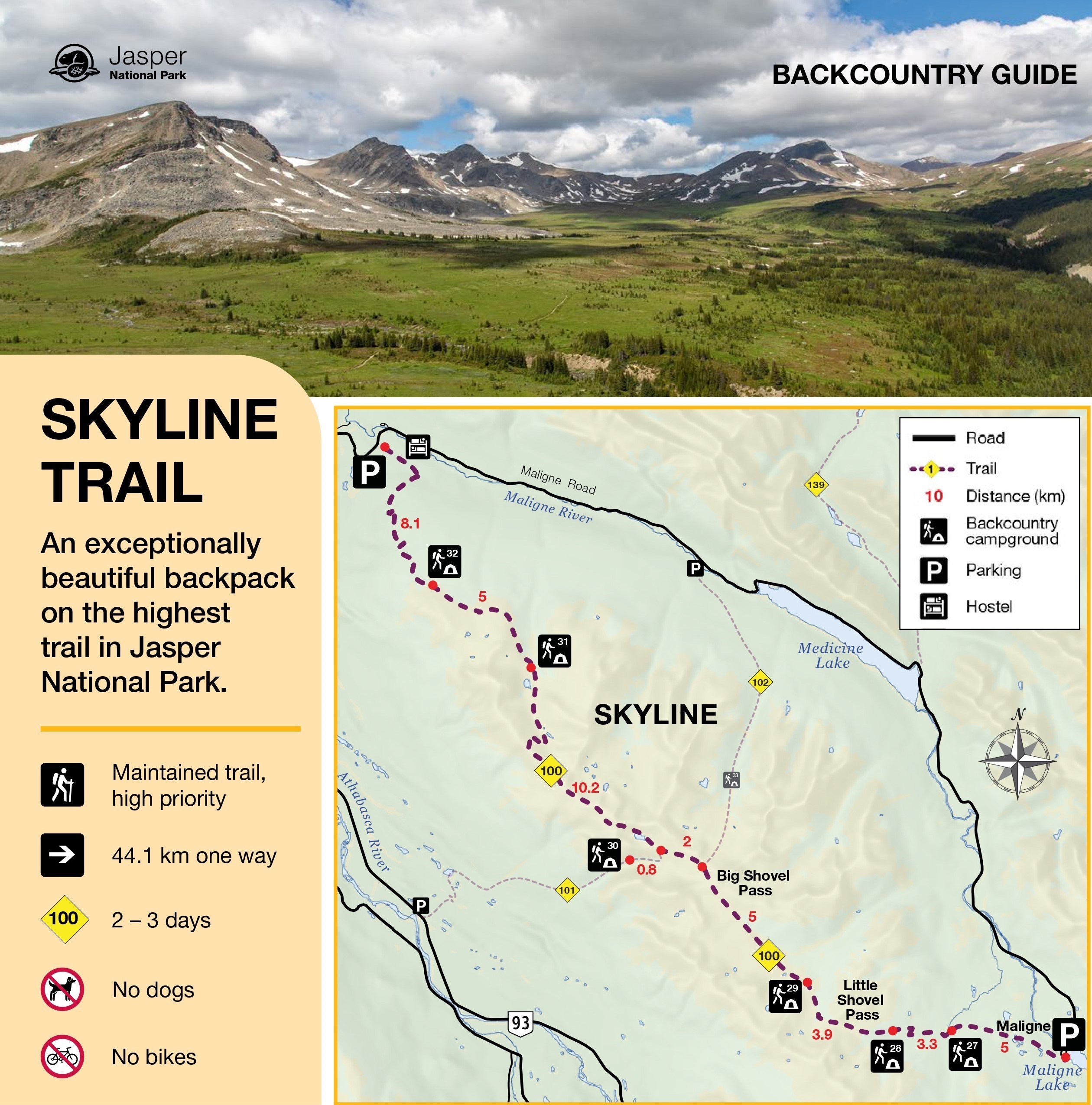 Qué ver en Jasper National Park - Skyline Trail